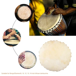 Goat Skin Head for Shaman Drum Round Drumhead Skin for African Drum 8 10 12 13 14inch Musical Instrument Drum Parts Accessories