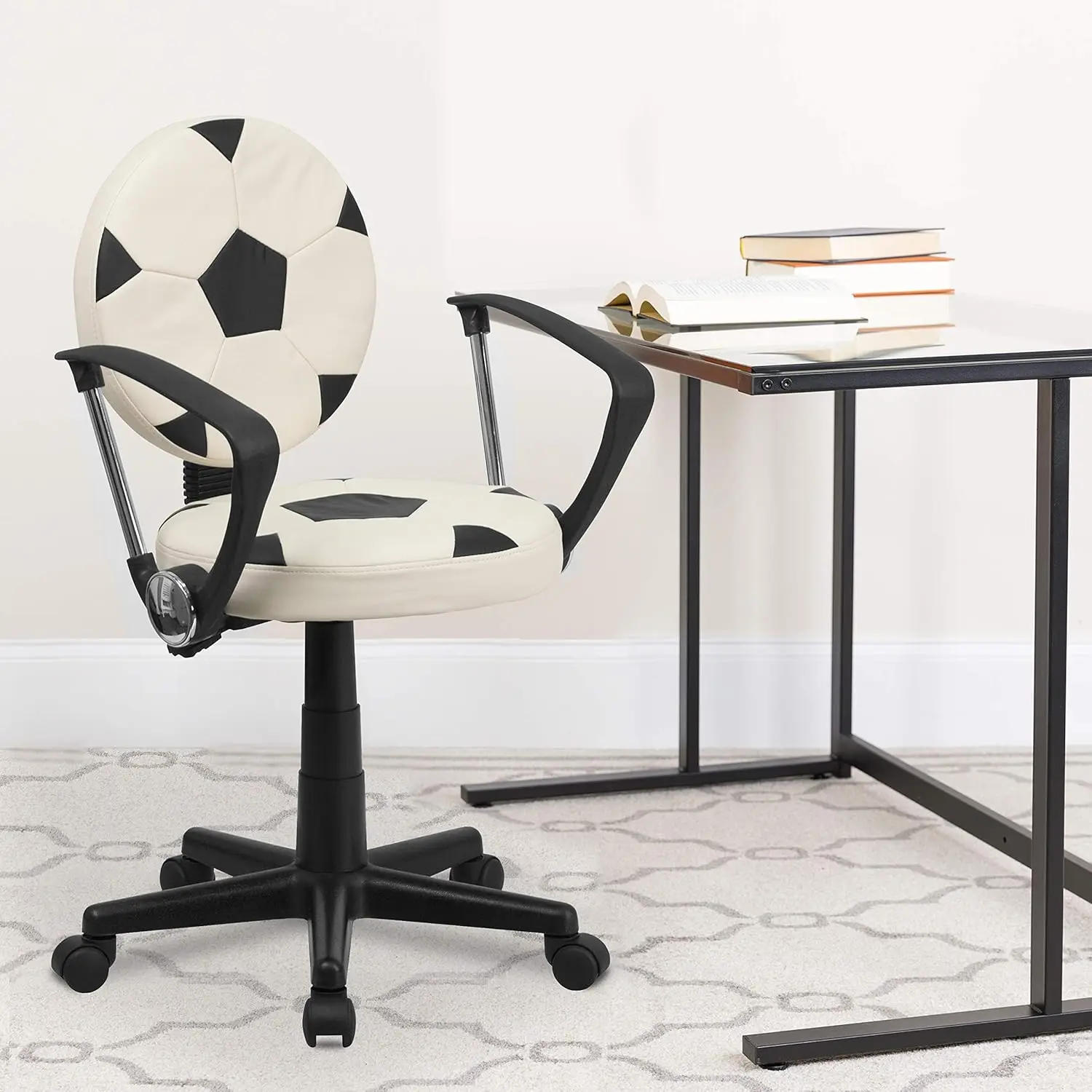 

Soccer Swivel Task Office Chair With Arms