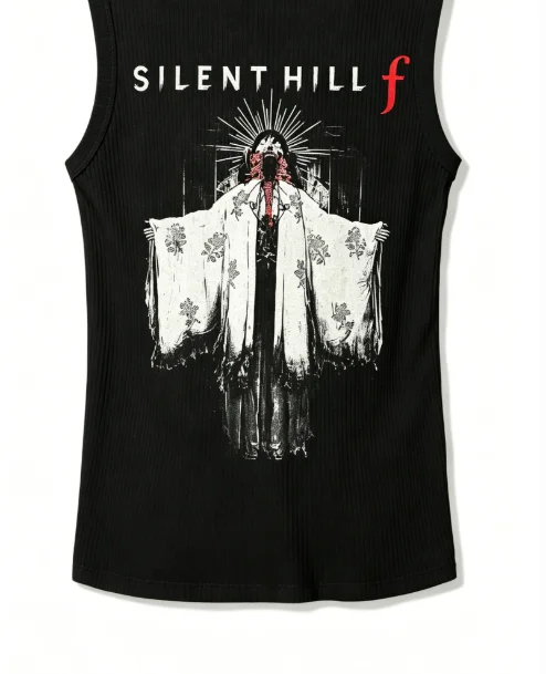 Silent Hill Ribbed Tank Streetwear Anime Lover New Model personality Clothes Year round clothing Unisex high quality Breathable