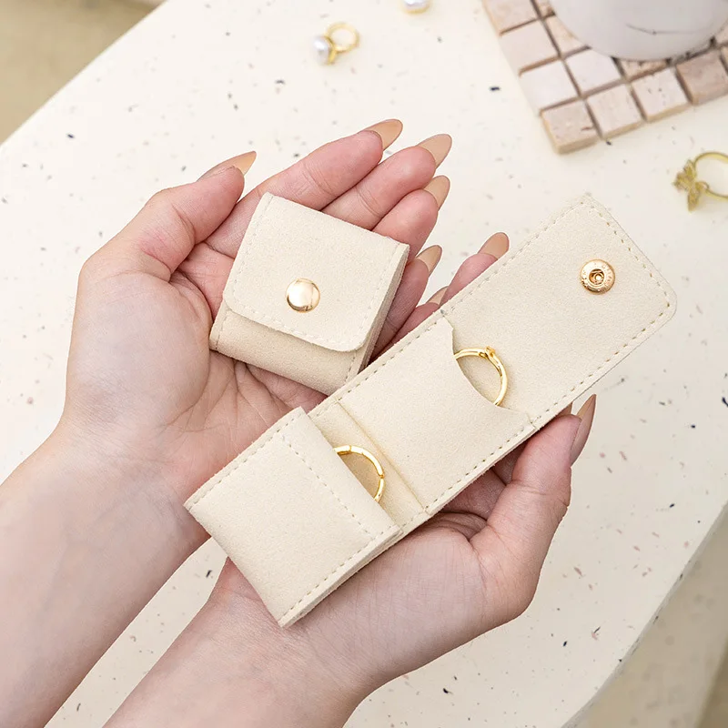 Velvet Jewelry Display Bag Container Foldable Necklace Ring Packing Bag Storage Case Earrings Organizer Jewelry Packing