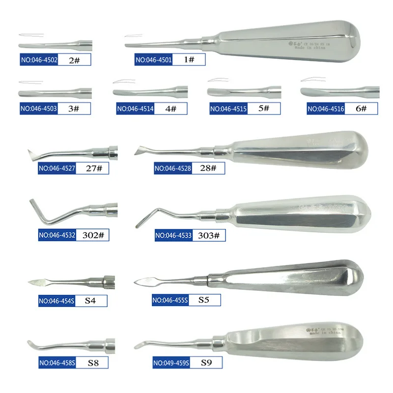 1pcs Lab Straight, Curved Straight, StainlesSteel Tooth Straight, Root Tip Straight Tool s s s