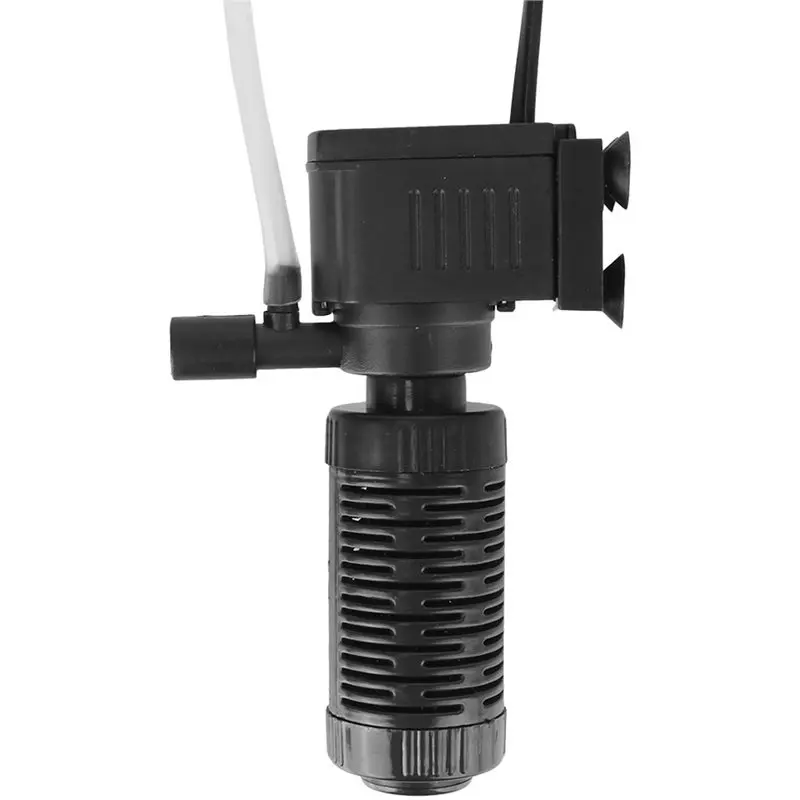 ABMR-Oxygenation Submersible Filtration Water Purifier For Aquarium Fish Tank 3 In 1 Filter Mini Fish Tank Filter EU Plug