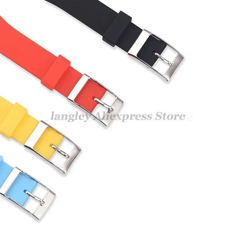 Stainless Steel Watch Buckles for Swatch Clasp Watch Strap Buckle 16mm 18mm 20mm 22mm Metal Pin Women Men Watch Accessories 1pcs