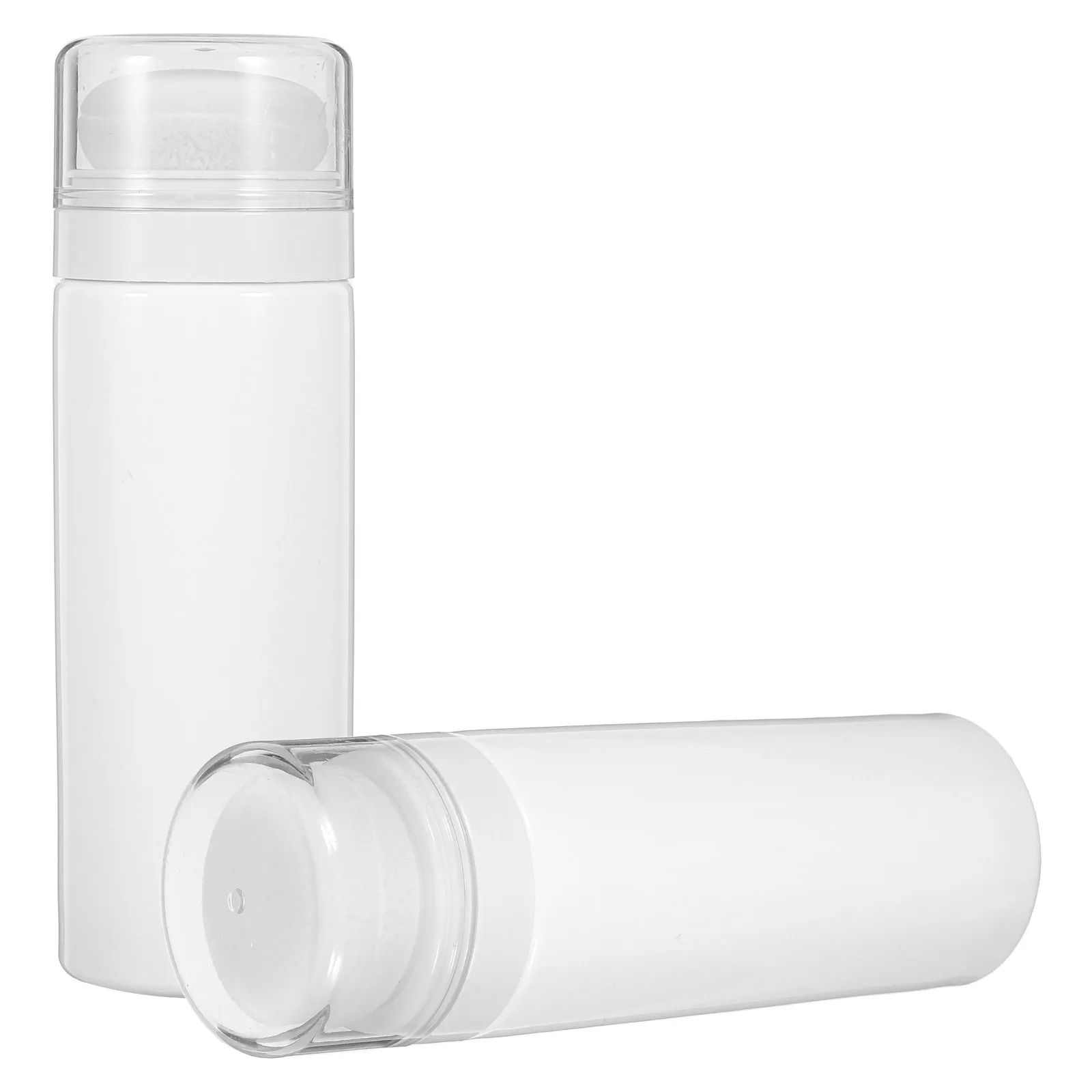 

2pcs Puff Baby Talcum Makeup Powder Empty Case Storage Bottle Travel Size Body Powder Container For Home Travel Puff Boxes