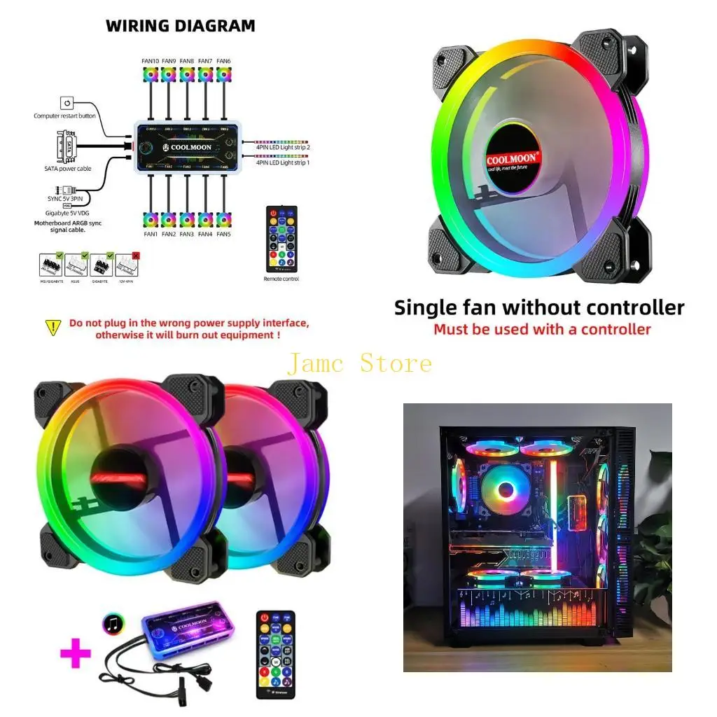 

LX0B 12V ПК Компьютерный корпус Вентилятор Охлаждающий кулер