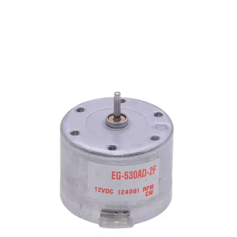 EG-530AD-2F/2B/6B/6F/9B/9F CCW CW 2400RPM 6V 9V 12V Recorder Motor High Torque Cylinder Shaped Electric Mini DC Motor