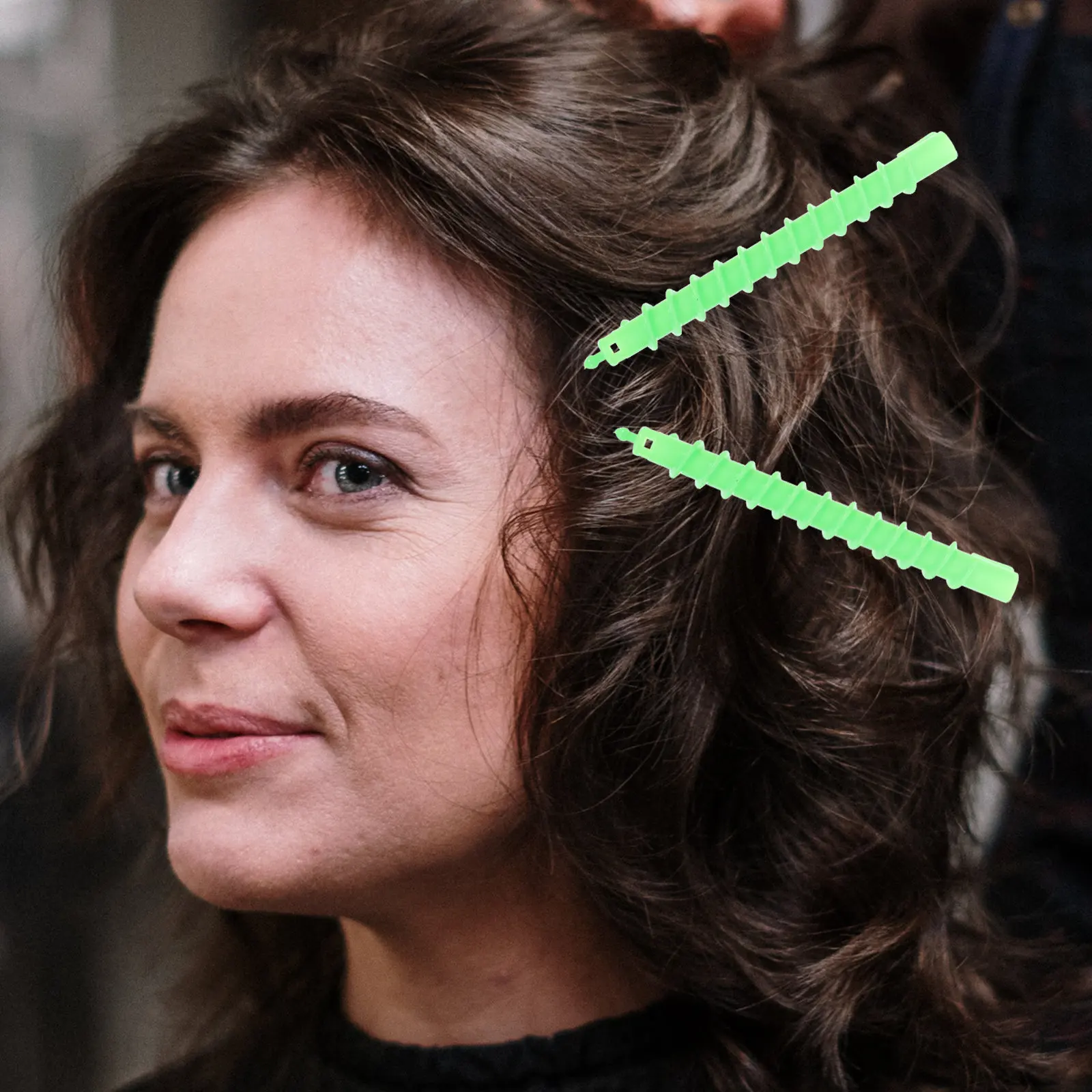 

100Pcs Spiral Perm Rods Hair Curling Rods ABS Salon Hairdressing Tools for Long Hair Home Use Perm Kit Curling Rod