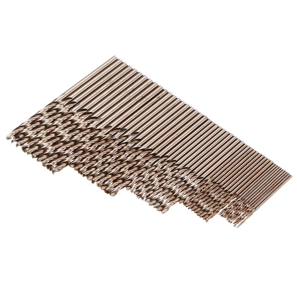 50Pcs 1/1.5/2/2.5/3mm M35 코발트 트위스트 드릴 비트 스테인레스 스틸 알루미늄 목재 Plactic에 대 한 고속 강철 금속 드릴링 구멍
