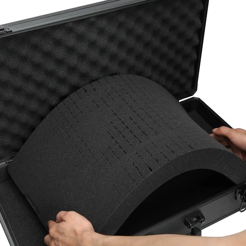 xx-Safety Aluminum Suitcase Briefcase Complete Tool Box Large Cases Empty Organizer Toolbox Aluminum Alloy Storage Carrying case