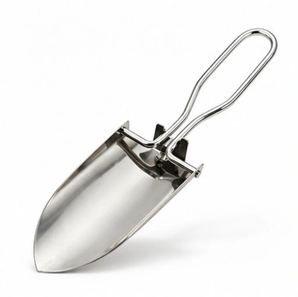 Premium Stainless Steel Folding Shovel for Gardening Outdoor Camping Portable Multifunction Metal Spade Ideal Soil Digging Coal