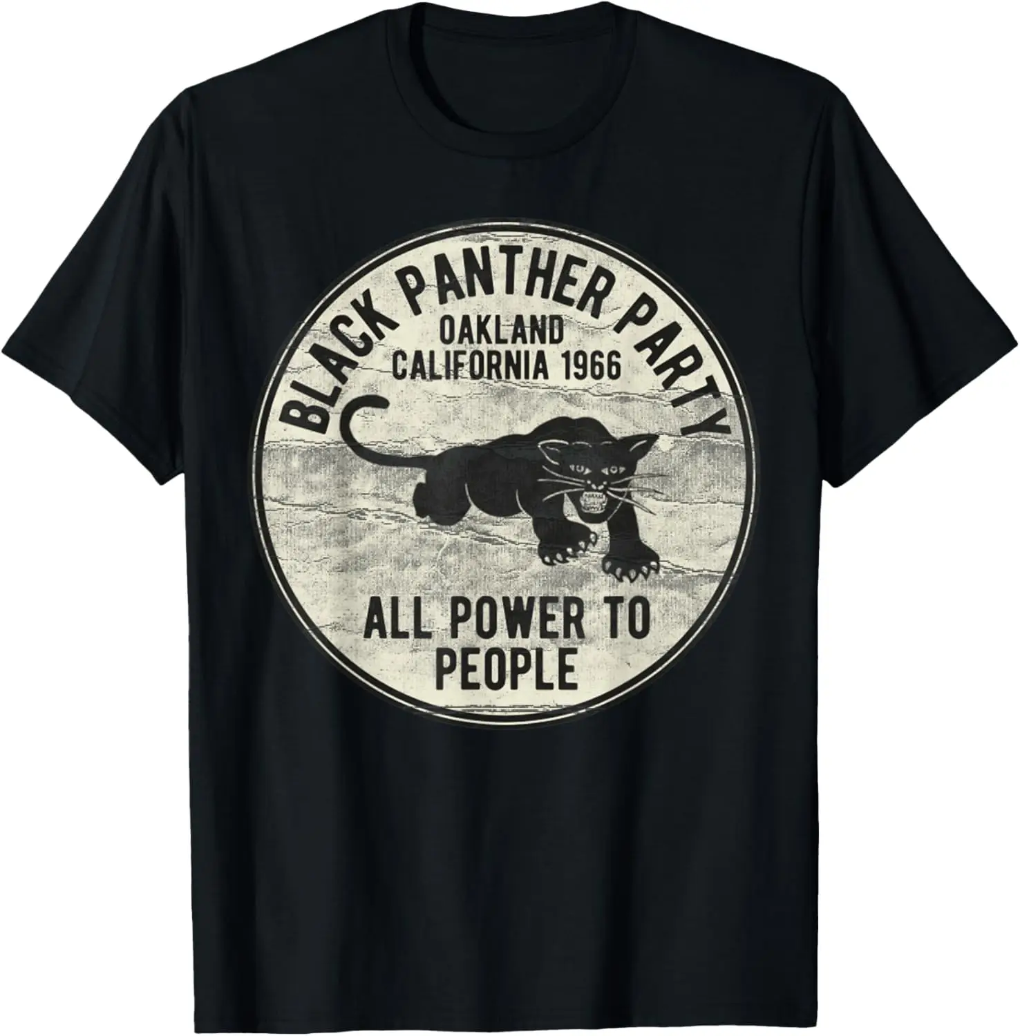 Vintage Oakland California 1966 Black Panther Party T-Shirt