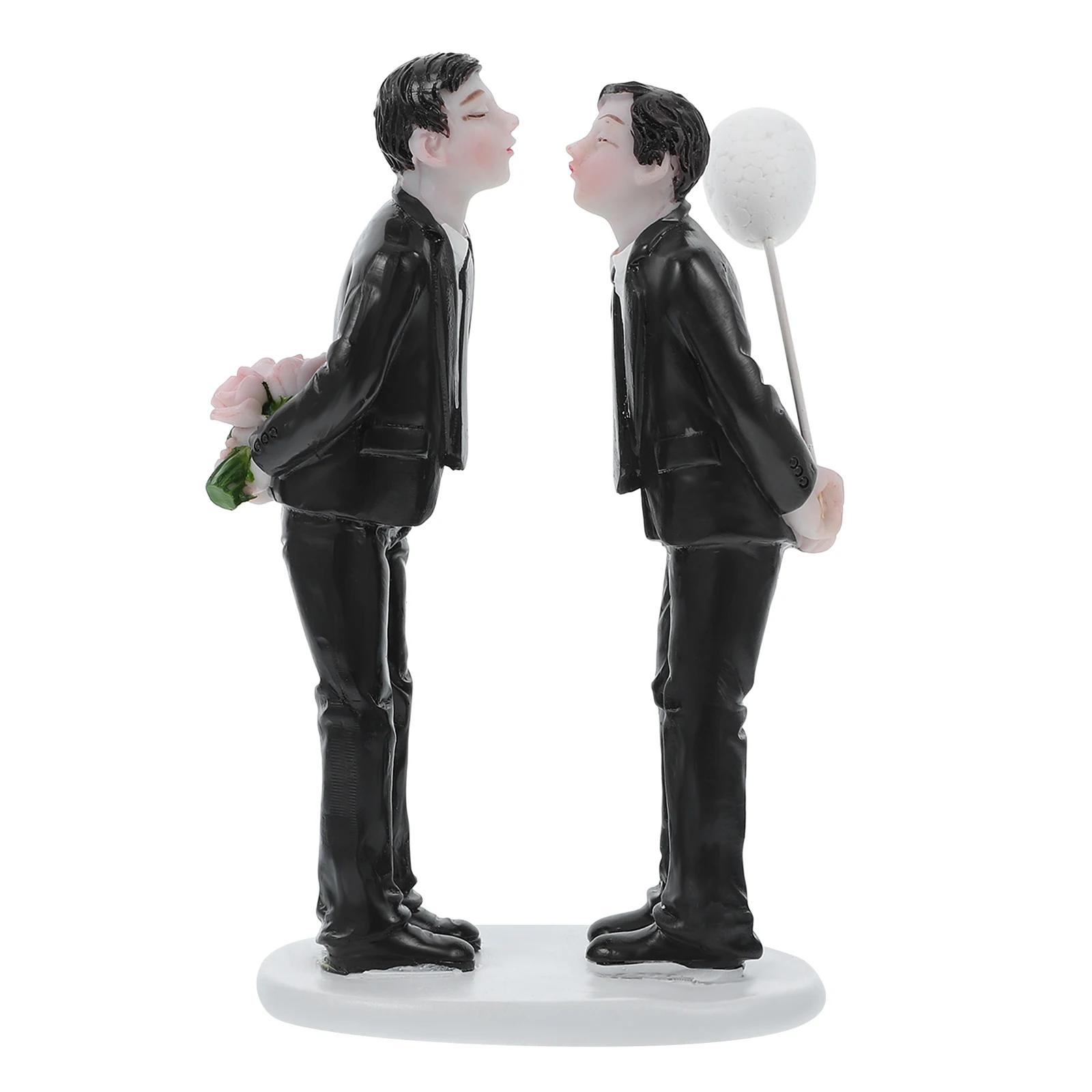 

Wedding Gay Decorations Couple Figurine Cake Decorations Resin Material Valentine Day Wedding Party Cake Decoration
