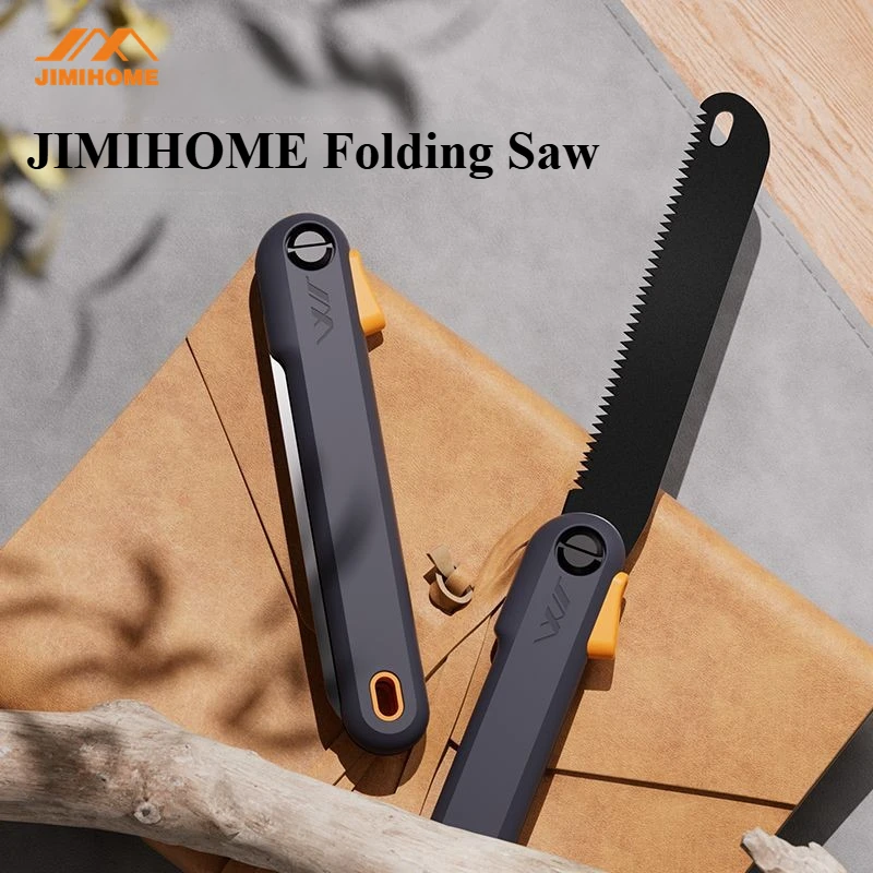 JIMIHOME Pruning Saw Folding Hand Saw Portable, Handheld & Lightweight for Tree Pruning, Camping, Garden Jobs, Metals
