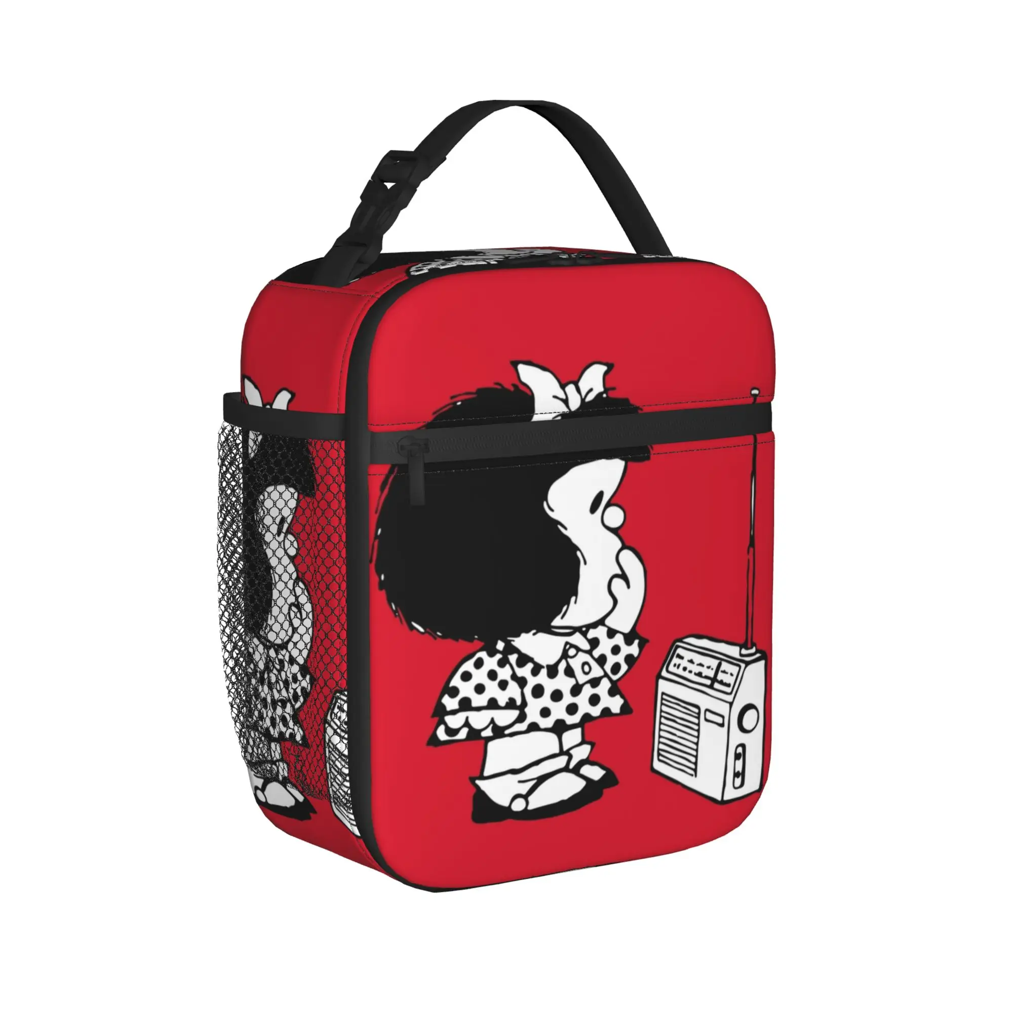 Mafaldas Insulated Lunch Bag Large  Meal Container Cooler Bag Tote Lunch Box Work  Picnic Food Handbags
