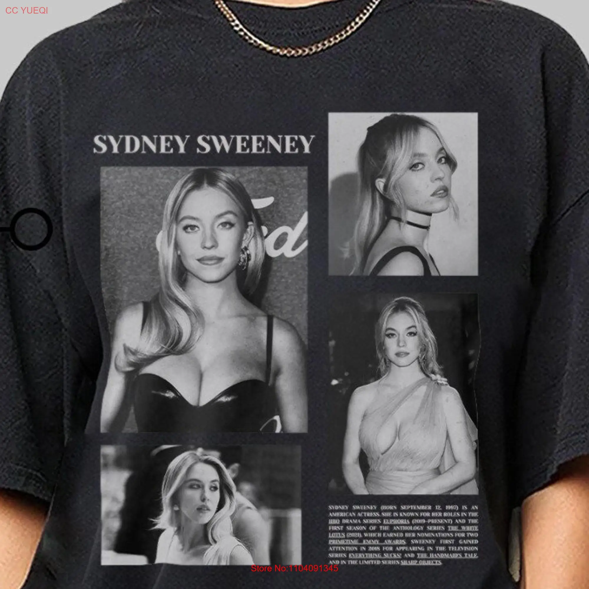 Limited Sydney Sweeney T Shirt for Men and Women long or short sleeves