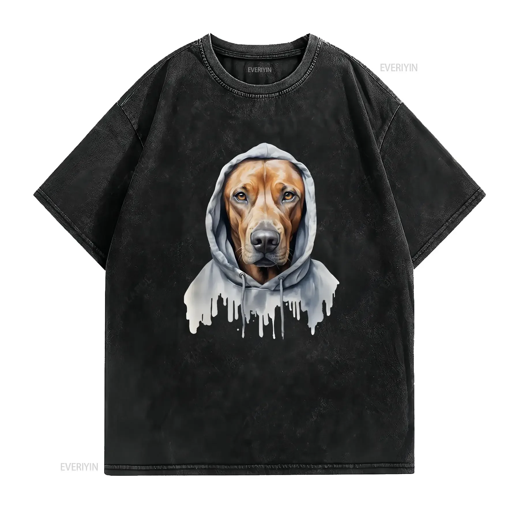Rhodesian Ridgeback T Shirt for Her or Him Cute Mom Holiday Dog Lover Dad vintage Washed Stretched streetwear Breathable Unisex