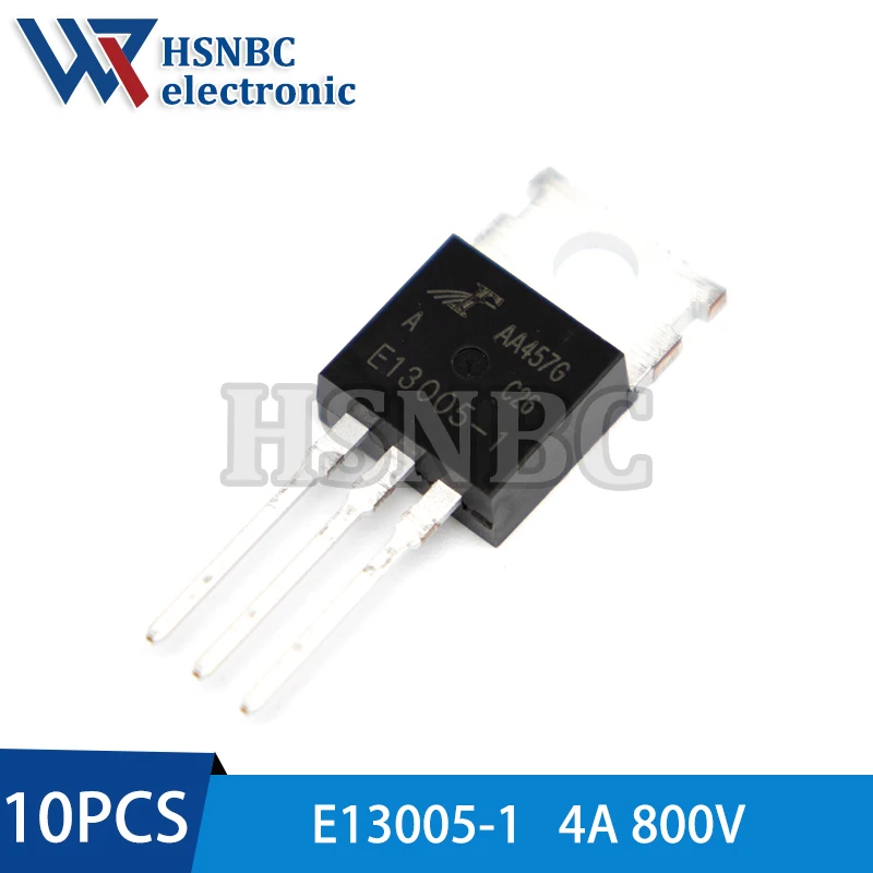 

10Pcs/Lot E13005-1 E13005-1A FHP13005 13005 TO-220 800V 4A 75W Switching Power Transistor Transistor 100% New Original