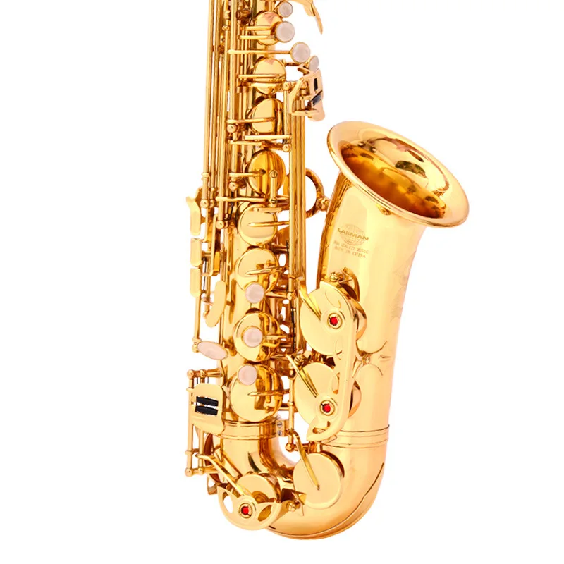 

Gold Lacquered Brass Alto Musical Instrument Accessories Professional Eb Chinese Saxophone Alto Saxophone