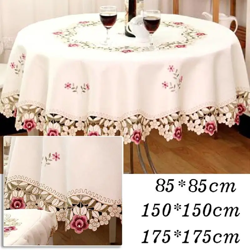 Round Tablecloth Art Household round tablecloth waterproof Europe Tablecloths on table dinning flower Fabric dust cover new year