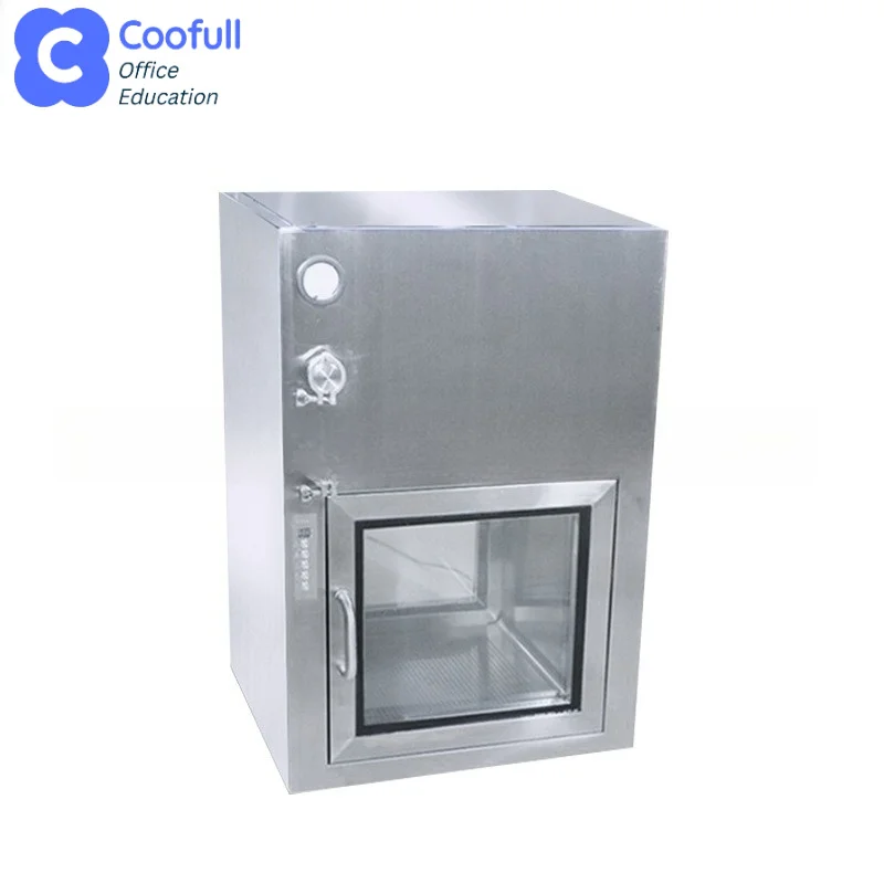 COOFULL r flow transfer window Stainless steel self-cleaning transfer window Dust-free workshop purification with DOP detection