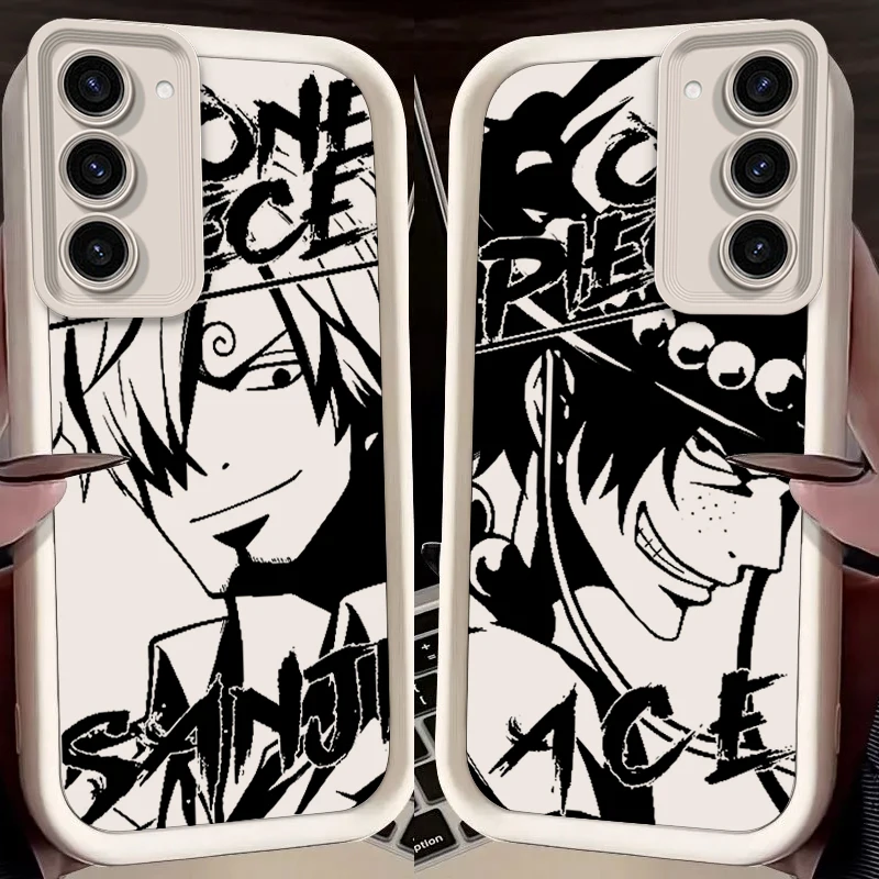 Comics Zoro One Piece Luffy Art For Samsung Note 20 S24 S23 S22 S21 S20 Ultra Plus FE A25 A23 A22 A15 A31 5G Eye Ladder Back