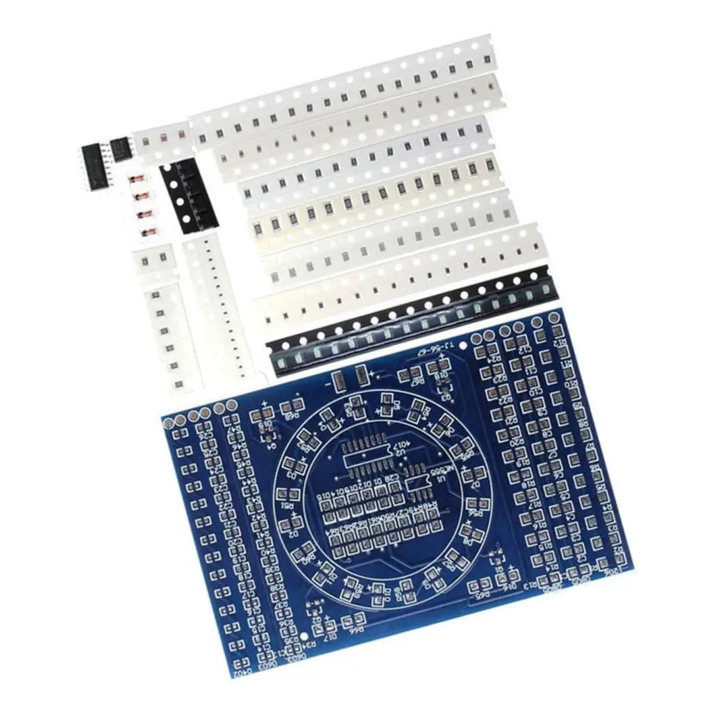 SMD Component Blue Welding Soldering Practice Board DIY Training Kit for Electronics Education