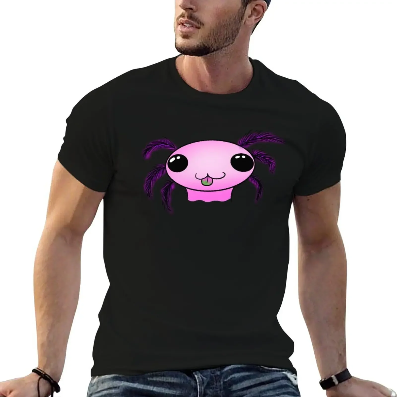 

Derpy Axolotl T-Shirt cotton man t-shirts new gifts and t-shirts clothes big and tall t shirts for men