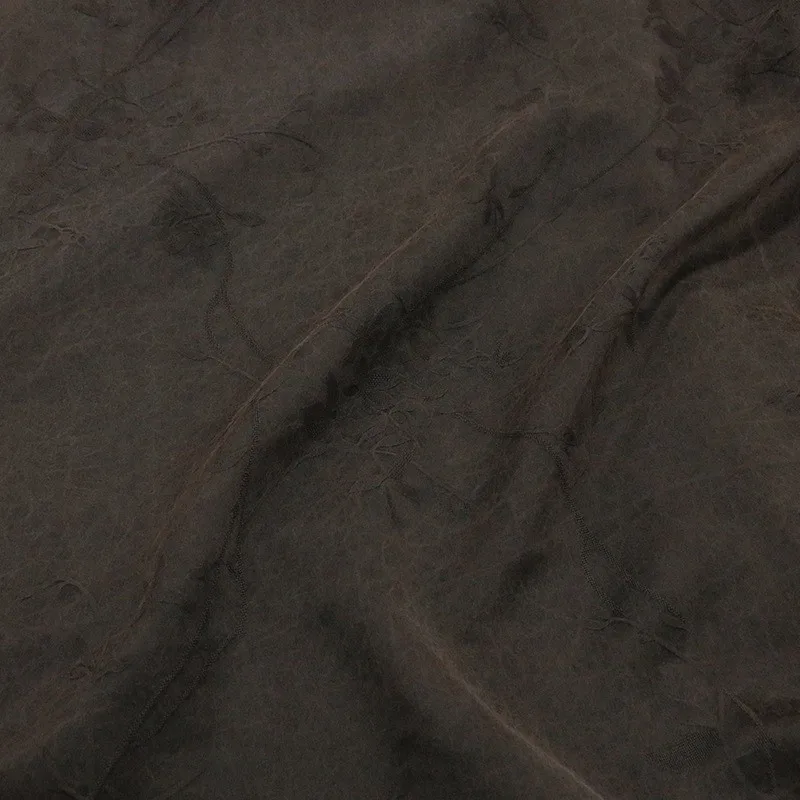 Silk plain satin jacquard wind grass pattern fragrant gauze fabric cheongsam clothing ramie