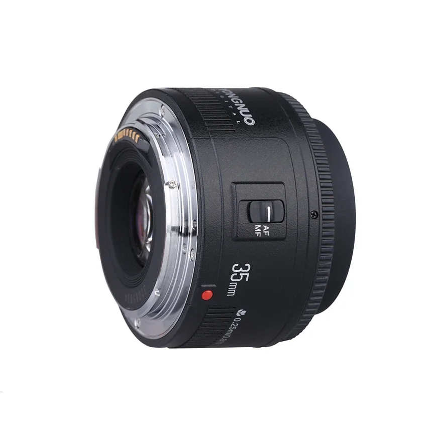 2026 En stock ¡Oferta! Lente YONGNUO YN35MM F2N AF MF 35mm F2.0 de gran apertura y enfoque fijo gran angular para cámara Nikon DSLR