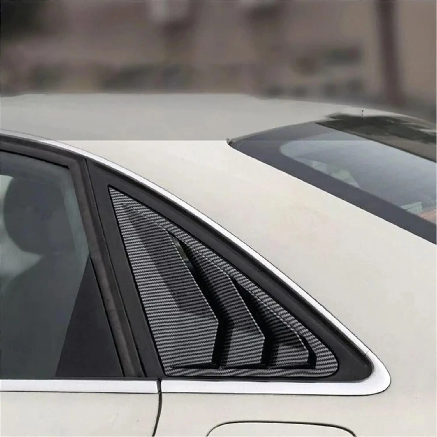Rear Window Triangular Louver Decorative Frame for Audi A4 A4L B8 Sedan 2016 2015 2014 2013 2012 2011 2010 2009