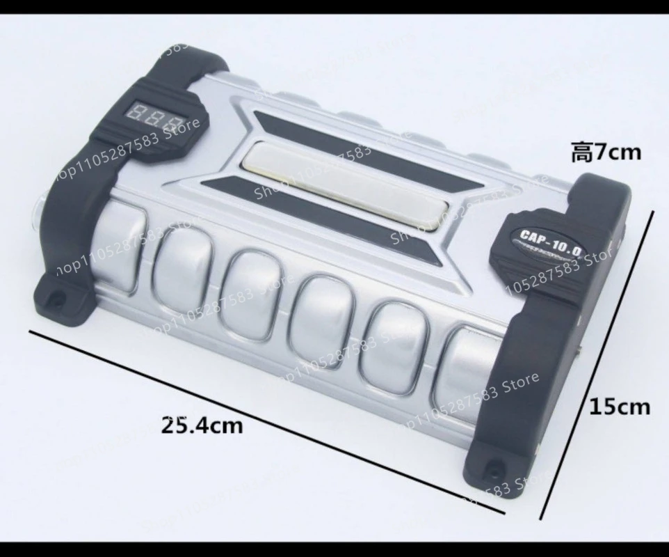 12V car audio modified pond car 10.0 super large capacitor voltage regulator power storage to eliminate noise