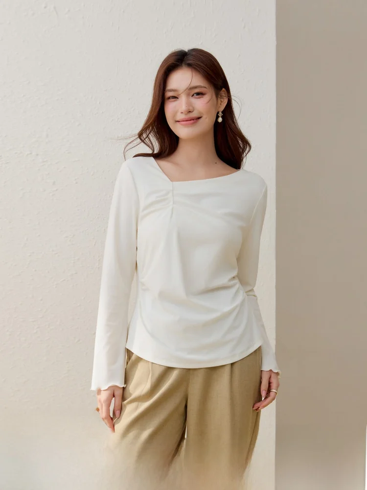 

Faionable Knitted Sweater Irregular Design Ele Sle plus Size Women's Spring New Arrival Comfortable Cotton Blend Long...