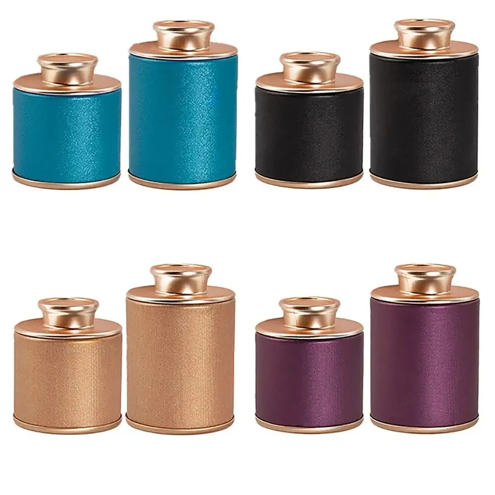 1Pcs Tragbare Verpackung Box Kleine Tee Dose Haushalt Leere Tan Lagerung Können Reise Solide Versiegelt Glas Grün Schwarz Tee