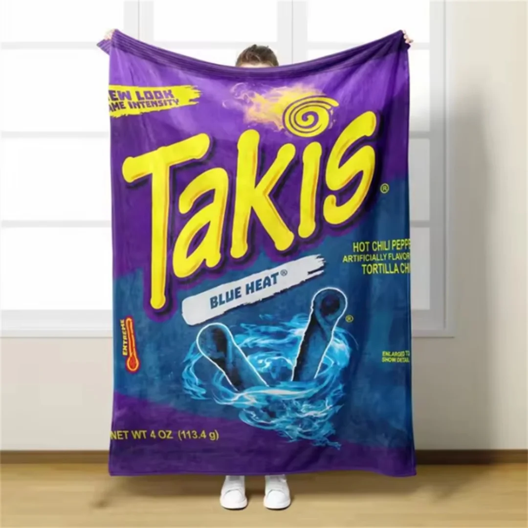 Takis Chili Vibrant Soft Flannel Blanket Ultra Cozy Throw for Bed Sofa Travel Camping - Birthday Gift 1pc