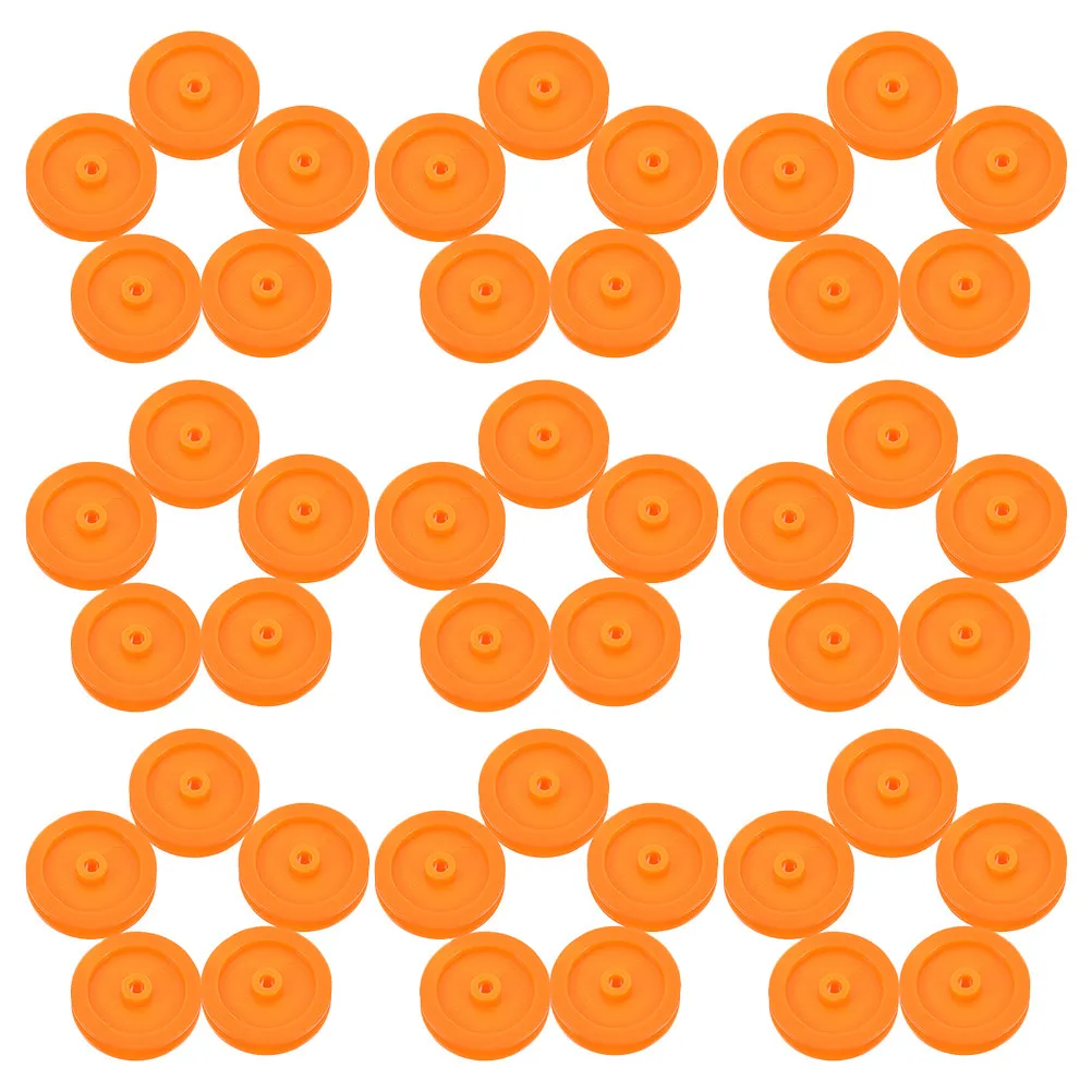 

50Pcs Plastic Belt Pulley Lightweight Portable for DIY Rc Car Plane Repair Replacement Pulley System Craft Projects Toys