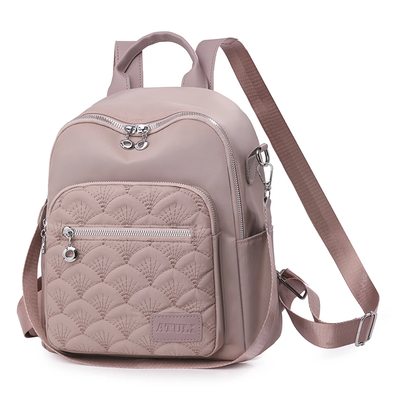 2403 Nylon Backpack Purse Fashion Waterproof Shoulder Bag Casual Daypack Gustave Black Anti Theft Backpack Purse for Adults, Fashion  main image 3