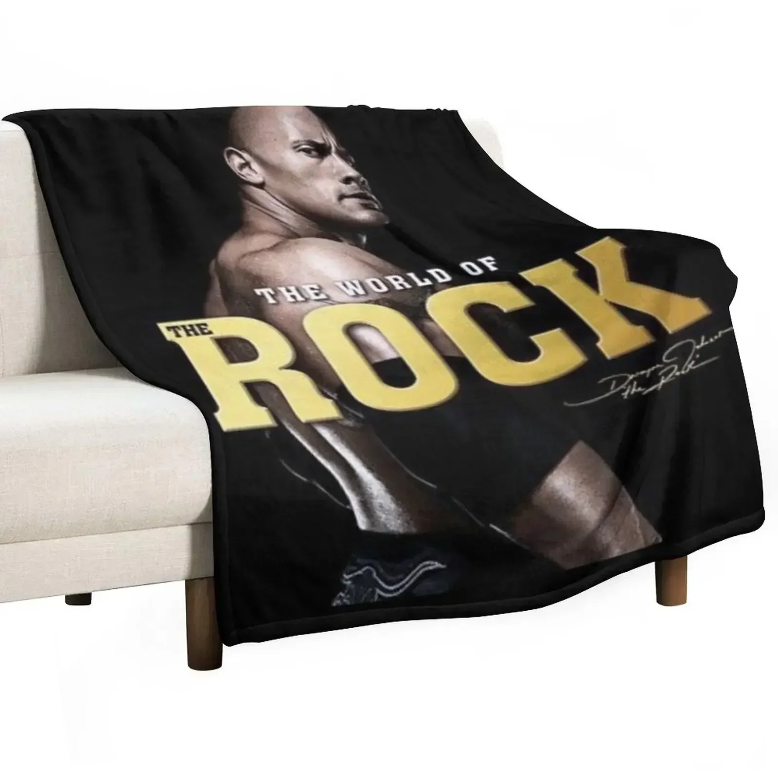 

dwayne johnson Throw Blanket Vintage Comforter Kid'S Cute Plaid Blankets