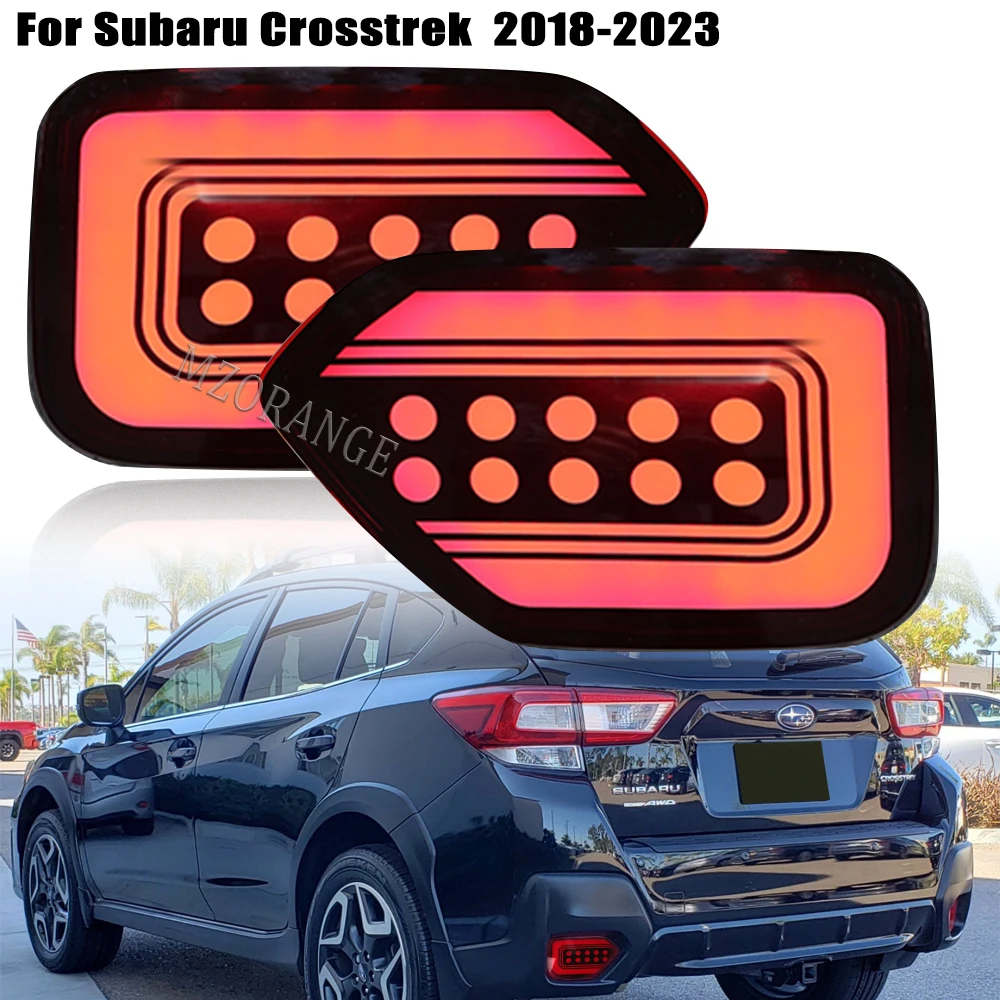 

Rear Bumper Light LED Red Shell 3 Functions for Subaru Crosstrek 2018 2019 2020 2021 2022 2023