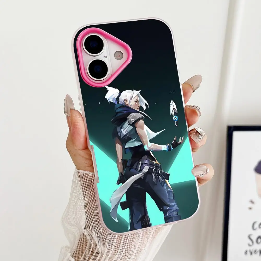 

Valo Jett Phone Case for iPhone 17 16 15 14 13 12 11 Air Pro Max Plus Jelly Double layer Rose Red Cover