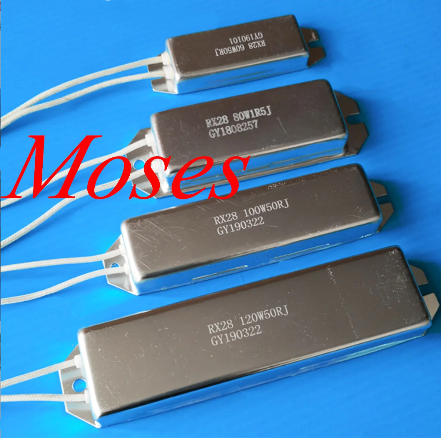 100w 150 1 2 3 4 6 8 10 100 1k ohm 60W 80W 120W 200w Ship-shaped ASC Resistor aluminum shell resistance easy to dissipate heat