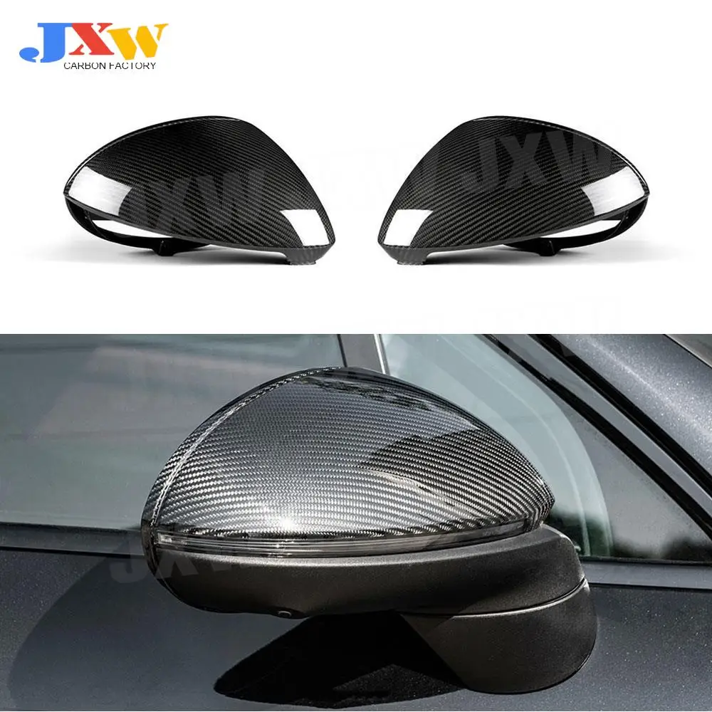 

Dry Carbon Fiber Car Rearview Mirror Cover For Porsche Cayenne 9Y1 9Y0 2018-2025 Door Side Trim Shell Covers Sticker