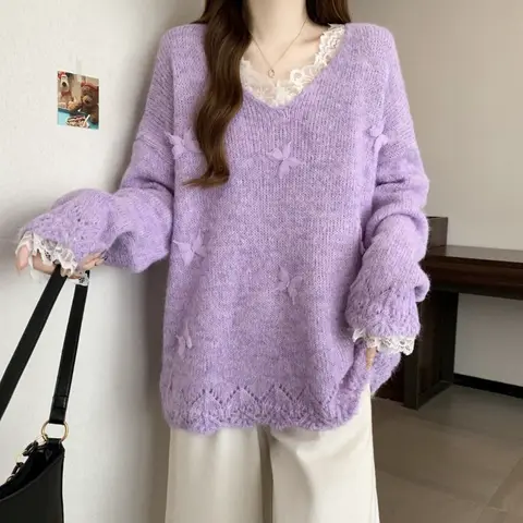 10 best sales बैंगनी स्वेटर - №10