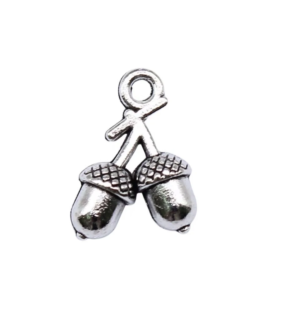 25pcs 14*10mm  Lovely Acorns design Charms DIY Making  Zinc Alloy Metal  handmade accessories   HW3614