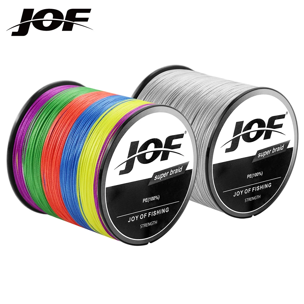 

Плетеная рыболовная леска JOF, 4 нити, 100/300/500/1000 м
