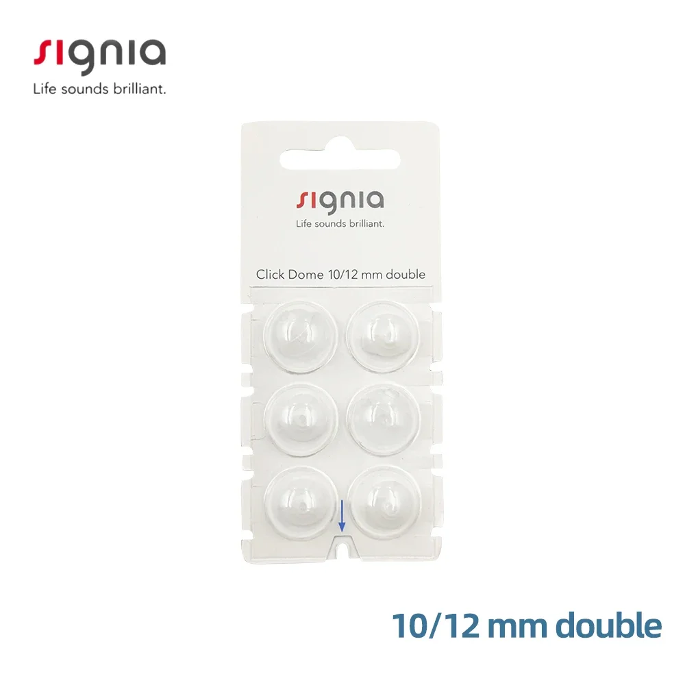 حزمة سيمنز سيجنيا الأصلية المكونة من 6 قطع قبة مفتوحة ومغلقة ومزدوجة تنفيس طرف الأذن قبة لمساعدات السمع RIC CIC ITC #2