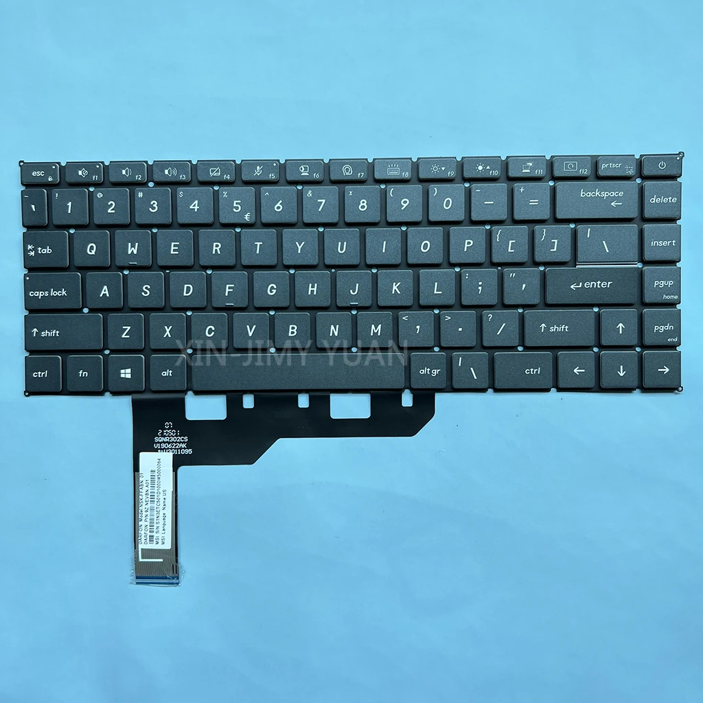 MS-1551 US Backlit keyboard for MSI Prestige 15 A10 A10SC MS-16S3