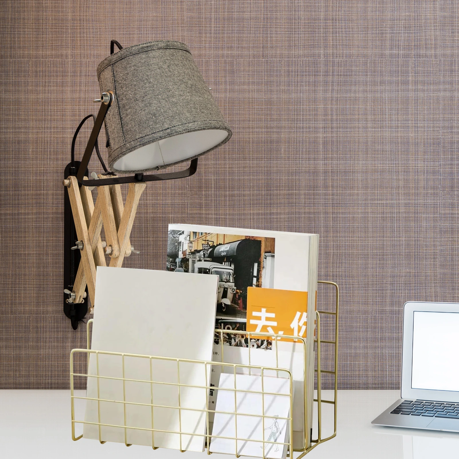 

Metal File Mail Organizer Holder For Desk Countertop Bills Letters Envelope Sorter Desktop Storage Rack Iron No