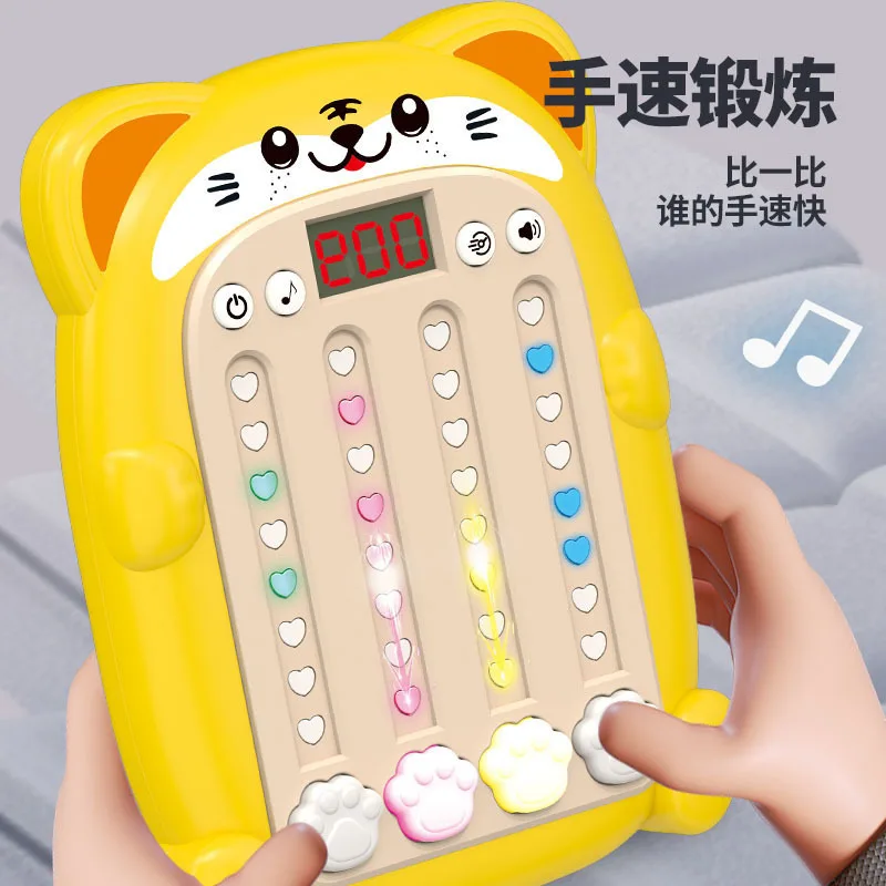 Cartoon Elektronische Muziek Ritme Game Machine Snelle Druk Quick Push Game Console Fidget Speelgoed Handheld Puzzelspel Zintuiglijk Speelgoed