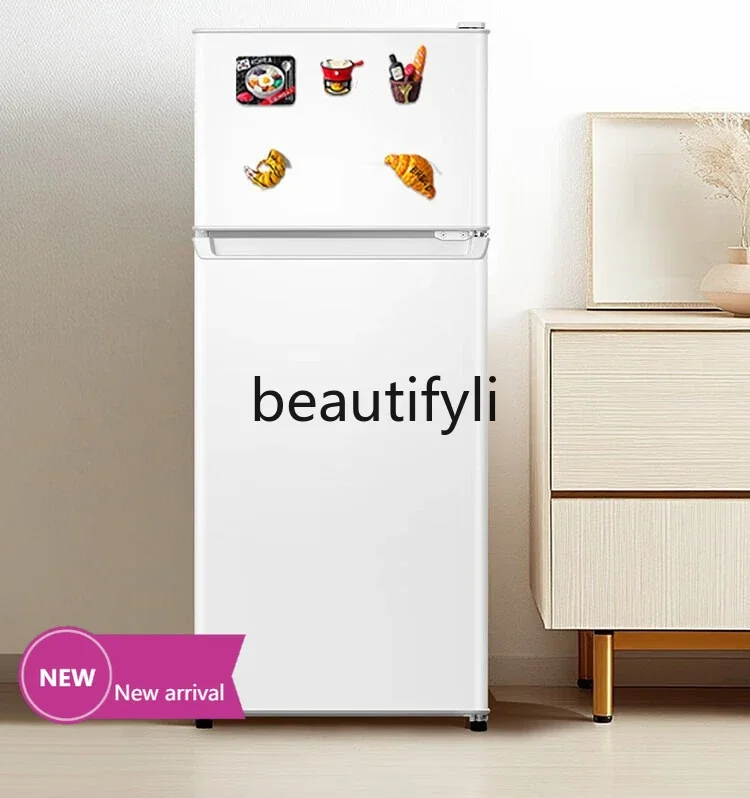 

X Refrigerator, small household double-door mini power-saving silent rental room, two-door dormitoryX