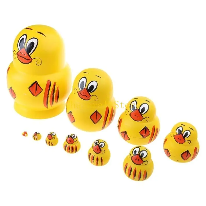 E7CE 10 قطع مصنوعة بشكل جميل مجموعة بطة مجموعة المنزل حديقة الفن الزخرفة